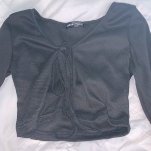 Shein tie front long sleeve